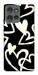 Чехол Black and white hearts для Motorola Edge 50