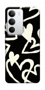 Чехол Black and white hearts для Realme C71