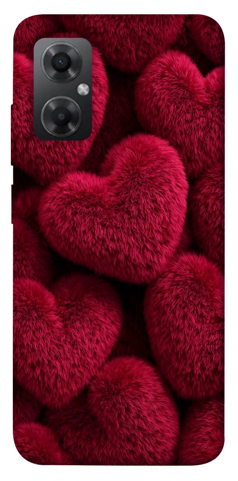Чохол Fluffy hearts для Xiaomi Redmi Note 11R