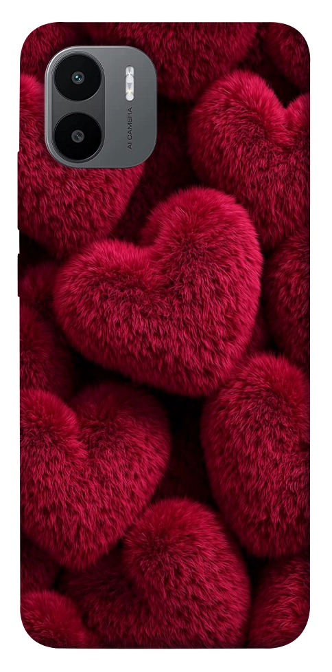 Чехол Fluffy hearts для Xiaomi Poco C50