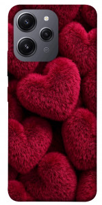 Чехол Fluffy hearts для Xiaomi Redmi 12