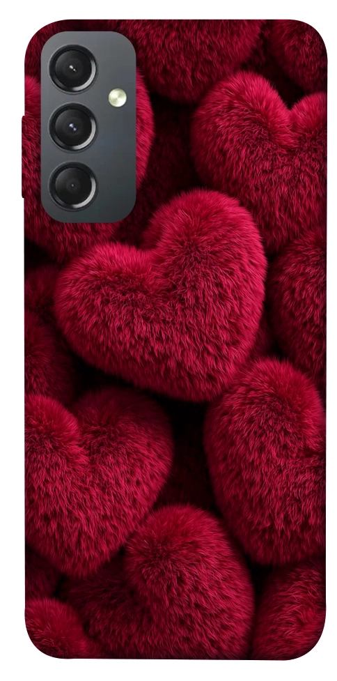 Чехол Fluffy hearts для Galaxy A24 4G