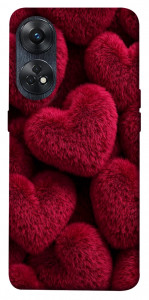 Чехол Fluffy hearts для Oppo Reno 8 T 4G