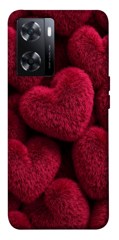 Чехол Fluffy hearts для OnePlus Nord N20 SE