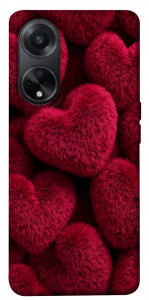 Чохол Fluffy hearts для Oppo A58 4G