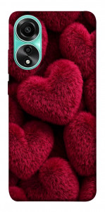 Чохол Fluffy hearts для Oppo A78 4G