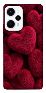 Чехол Fluffy hearts для Xiaomi Poco F5