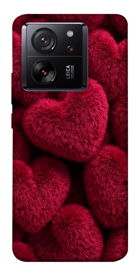 Чехол Fluffy hearts для Xiaomi 13T