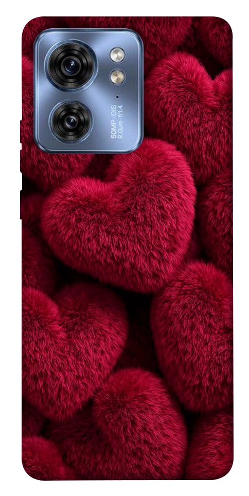 Чехол Fluffy hearts для Motorola Edge 40