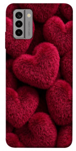 Чохол Fluffy hearts для Nokia G22