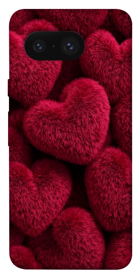 Чохол Fluffy hearts для Google Pixel 8