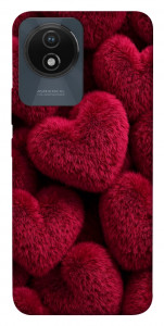 Чохол Fluffy hearts для Vivo Y02