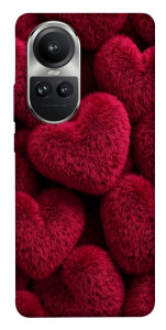 Чехол Fluffy hearts для Oppo Reno10