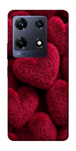 Чехол Fluffy hearts для Infinix Note 30 Pro NFC