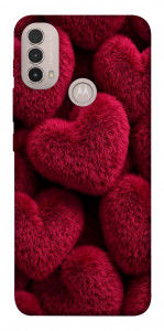 Чехол Fluffy hearts для Motorola Moto E30