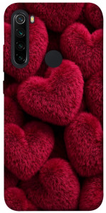 Чохол Fluffy hearts для Xiaomi Redmi Note 8 2021