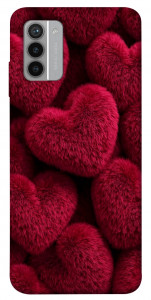 Чохол Fluffy hearts для Nokia G42