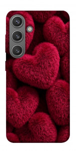 Чохол Fluffy hearts для Galaxy S24+