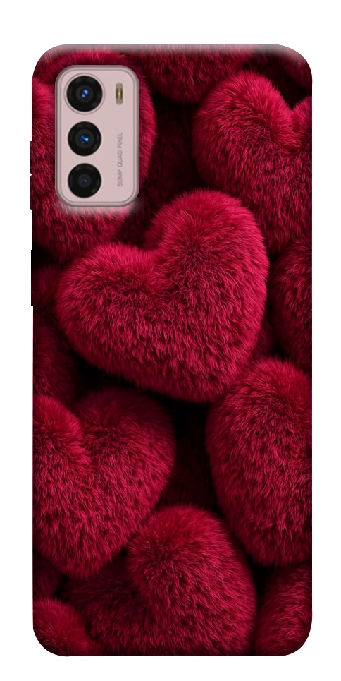 Чехол Fluffy hearts для Motorola Moto G42