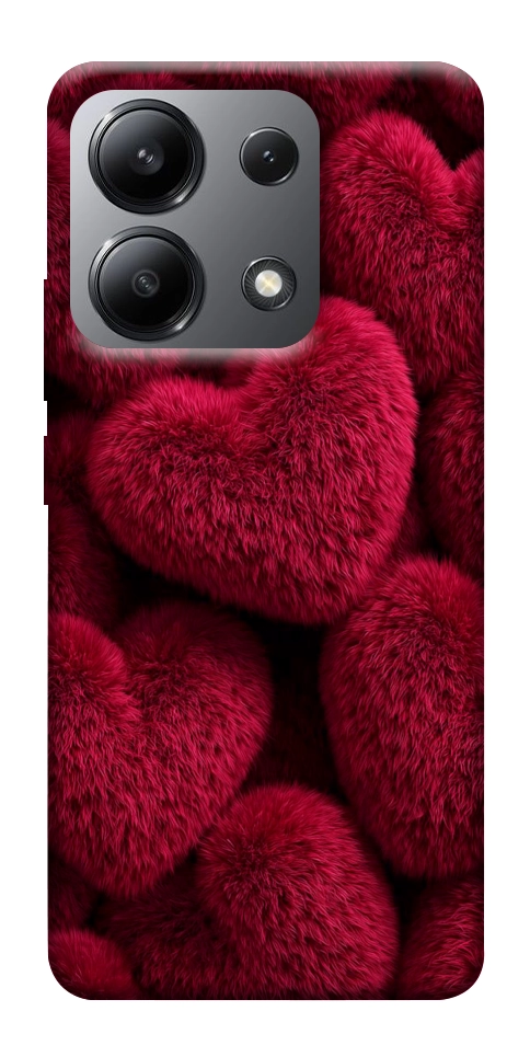 Чехол Fluffy hearts для Xiaomi Redmi Note 13 4G