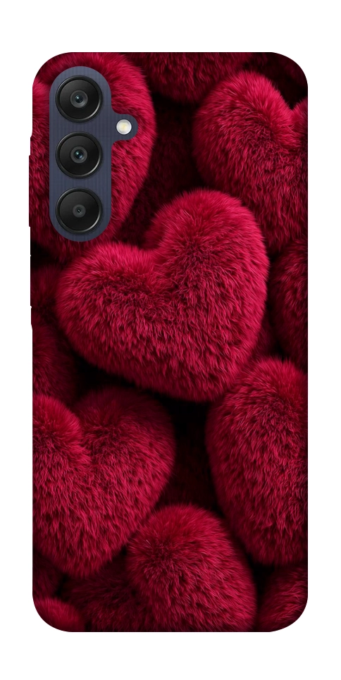 Чехол Fluffy hearts для Galaxy A25 5G