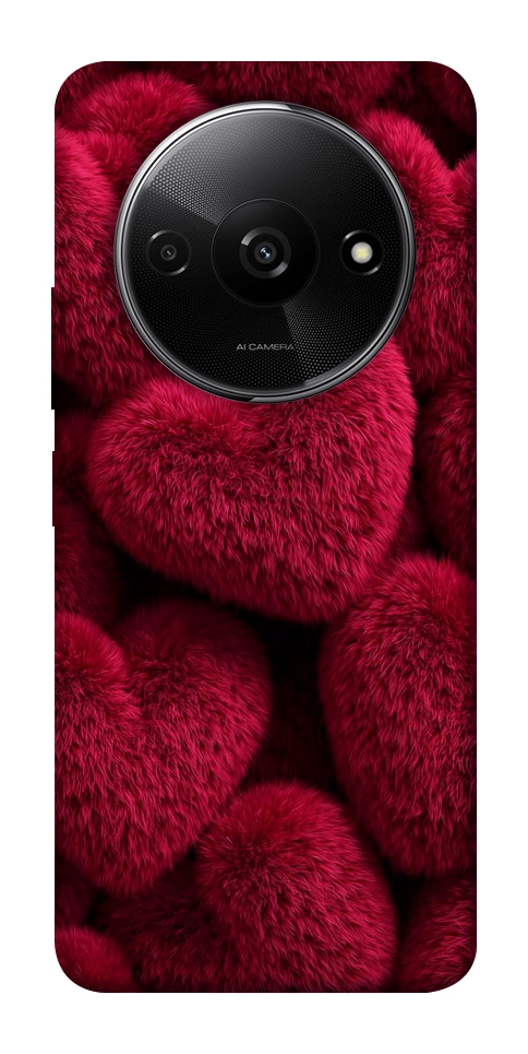Чехол Fluffy hearts для Xiaomi Redmi A3