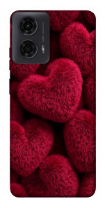 Чехол Fluffy hearts для Motorola Moto G04