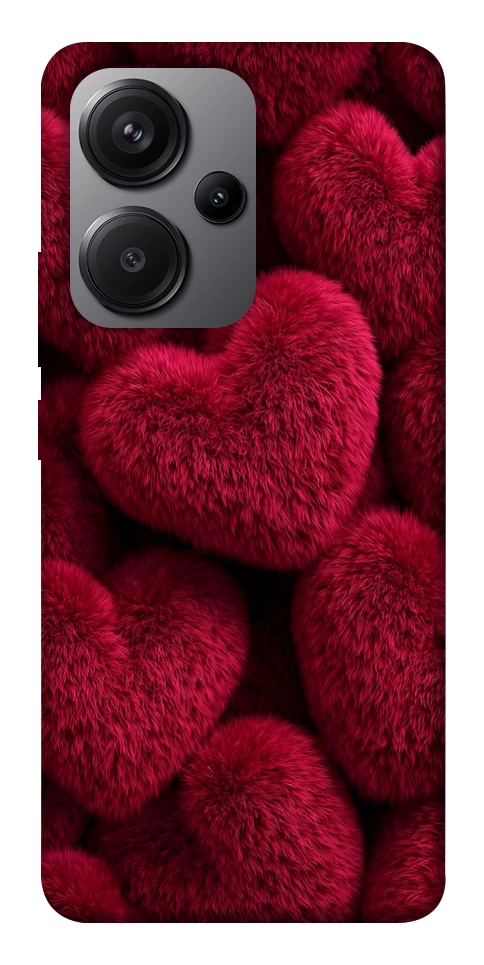 Чехол Fluffy hearts для Xiaomi Redmi Note 13 Pro+