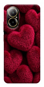 Чехол Fluffy hearts для Realme C67 4G