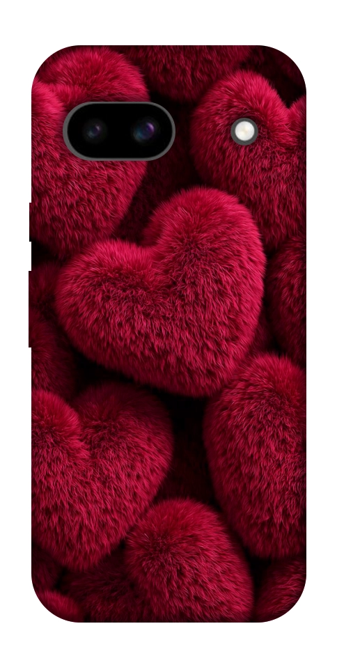 Чохол Fluffy hearts для Google Pixel 8a