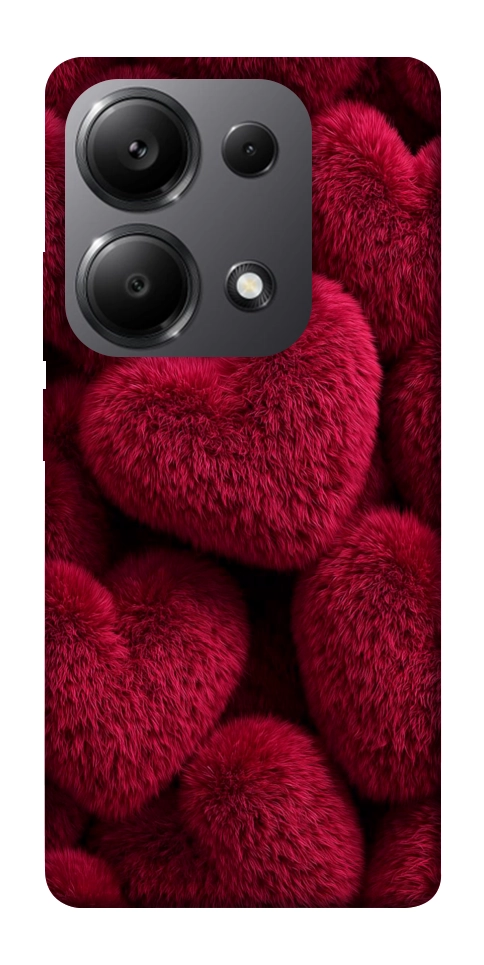 Чехол Fluffy hearts для Xiaomi Redmi Note 13 Pro 5G