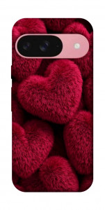 Чохол Fluffy hearts для Google Pixel 9