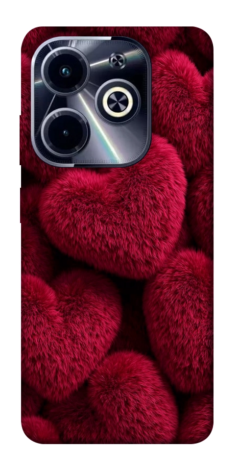 Чехол Fluffy hearts для TECNO Spark 20