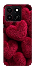 Чохол Fluffy hearts для ZTE Blade A35 4G