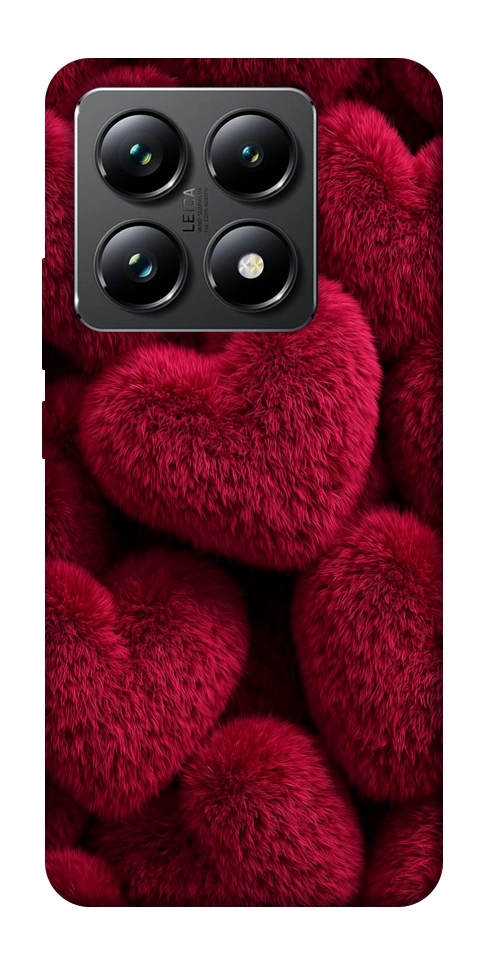 Чехол Fluffy hearts для Xiaomi 14T Pro
