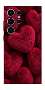 Чохол Fluffy hearts для Galaxy S25 Ultra