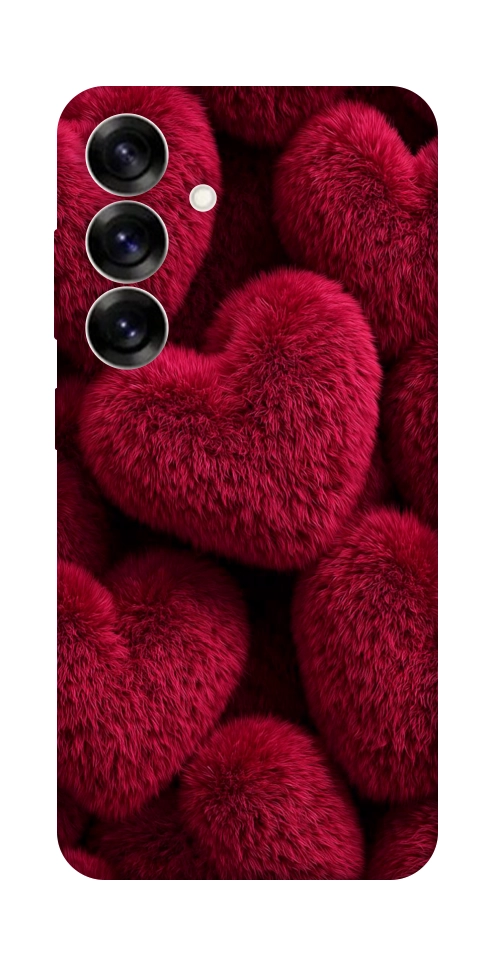 Чехол Fluffy hearts для Galaxy S25+