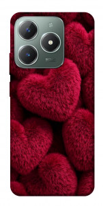 Чохол Fluffy hearts для Realme C61