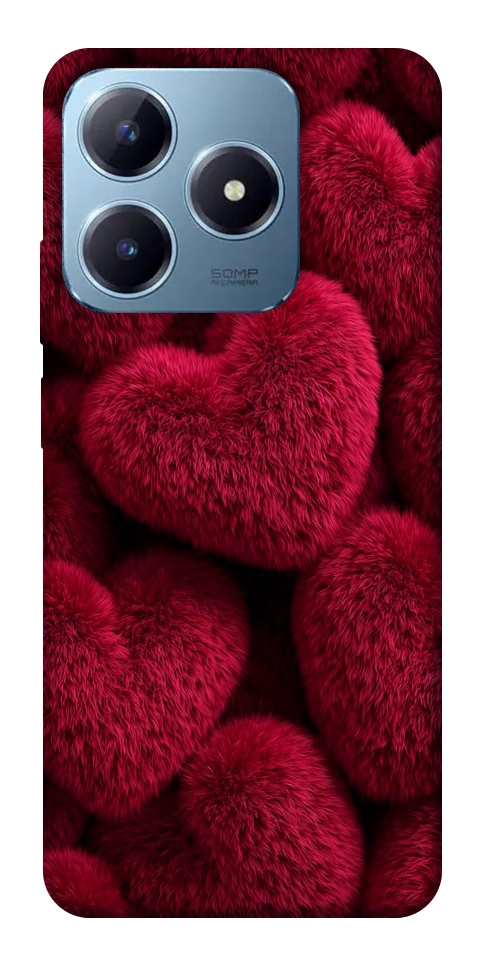 Чехол Fluffy hearts для Realme C63 4G