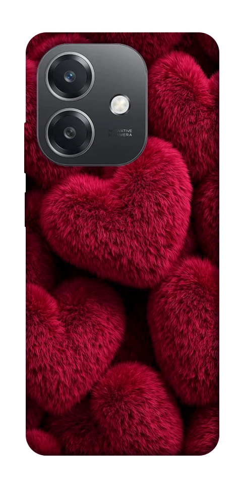 Чехол Fluffy hearts для Oppo A3 4G
