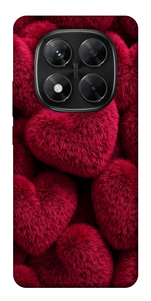 Чехол Fluffy hearts для Xiaomi Redmi Note 14 Pro 5G