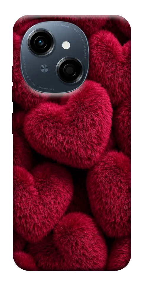 Чехол Fluffy hearts для TECNO Spark Go 1 (KL4)