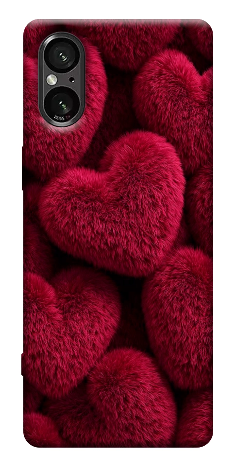 Чохол Fluffy hearts для Sony Xperia 5 V