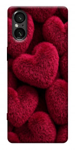 Чехол Fluffy hearts для Sony Xperia 5 V