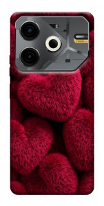 Чохол Fluffy hearts для TECNO Pova 6 Neo (LI6)