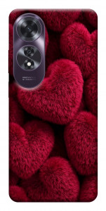 Чехол Fluffy hearts для Oppo A60 4G