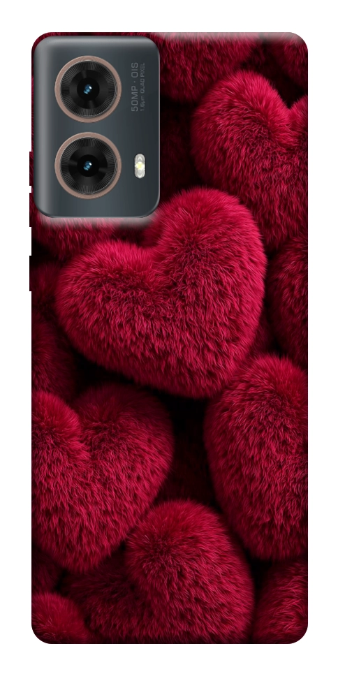 Чехол Fluffy hearts для Motorola Moto G85