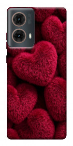 Чехол Fluffy hearts для Motorola Moto G85
