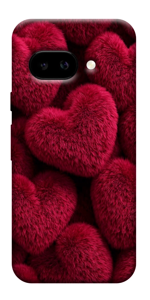 Чехол Fluffy hearts для Google Pixel 9a