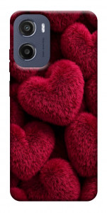 Чохол Fluffy hearts для Motorola Moto G05